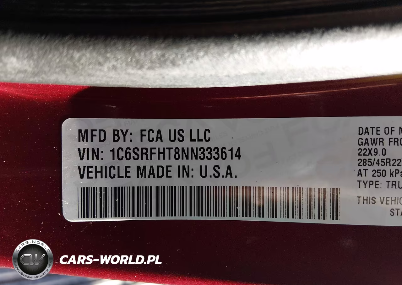 2022 Ram 1500 Limited 4X4 5'7 Box VIN:1C6SRFHT8NN333614 - 9