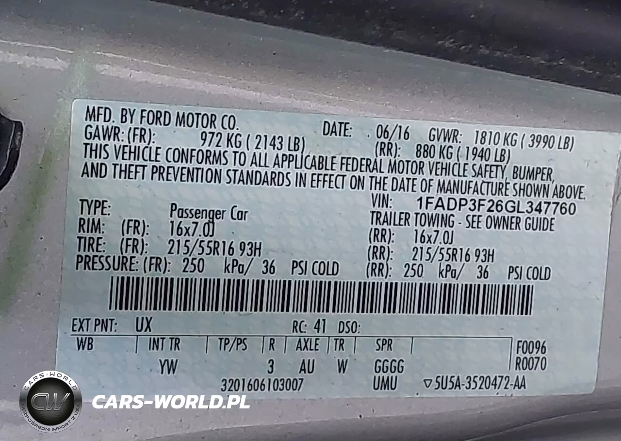 2016 Ford Focus Se VIN:1FADP3F26GL347760 - 9
