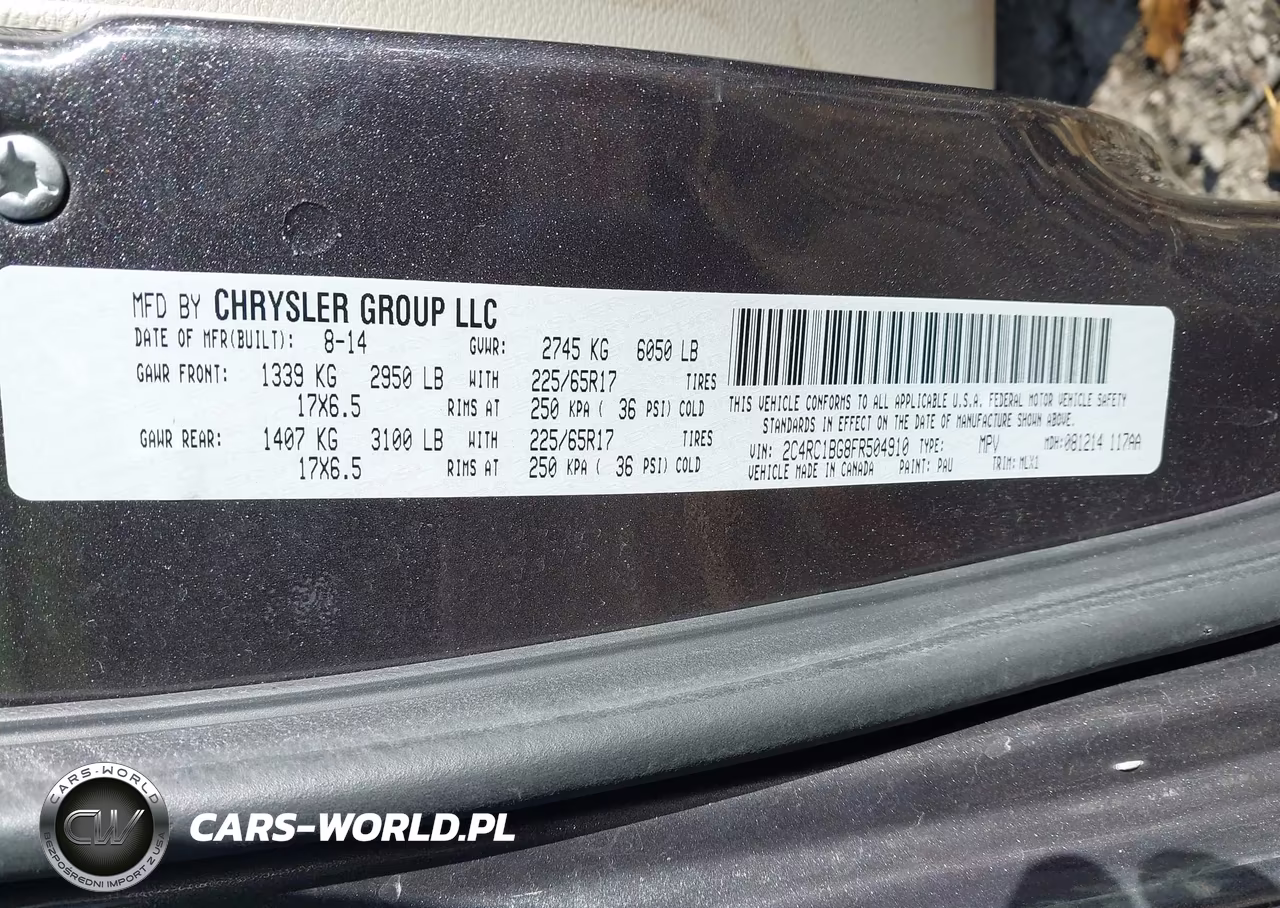 2015 Chrysler Town & Country Touring VIN:2C4RC1BG8FR504910 - 9