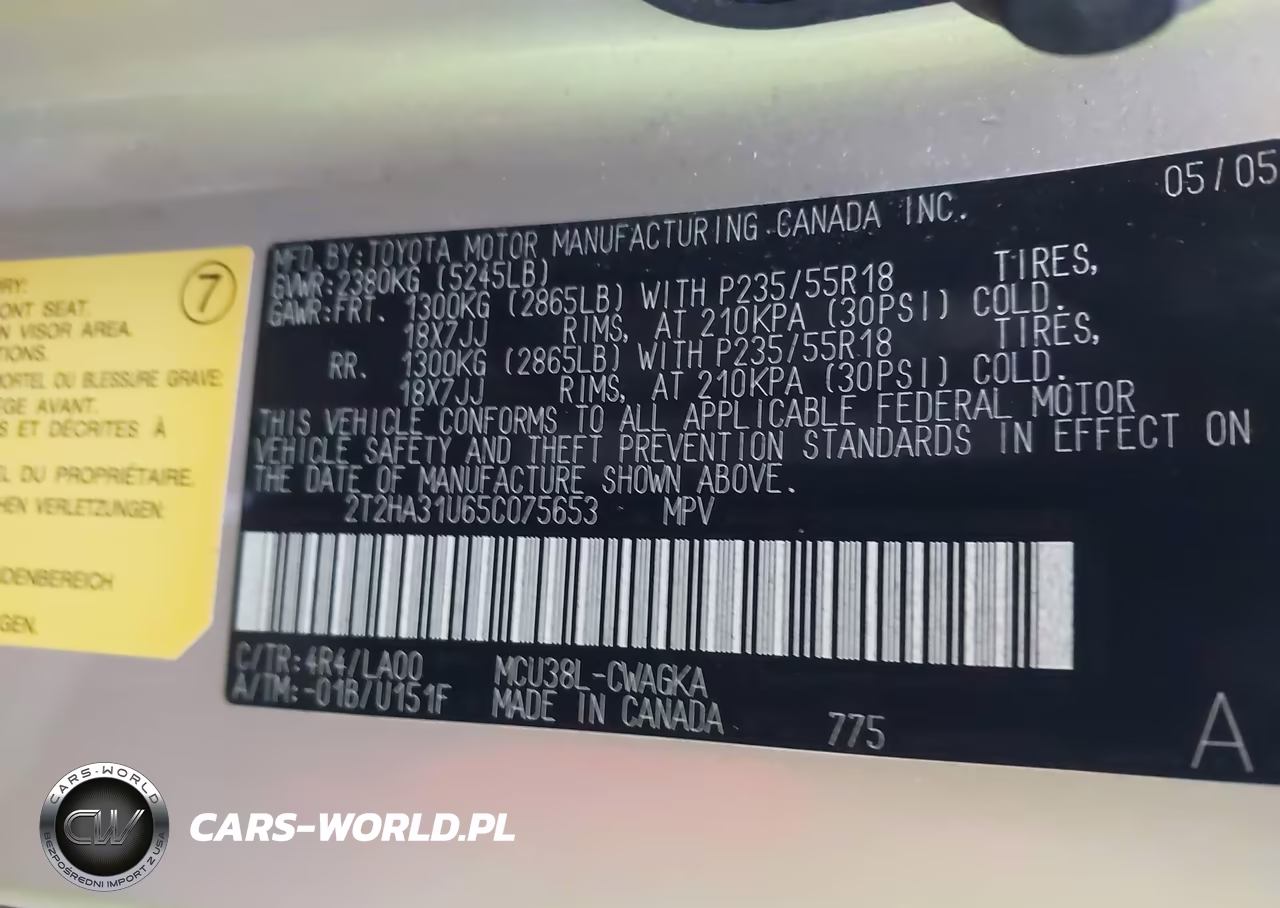 2005 Lexus Rx 330 VIN:2T2HA31U65C075653 - 9
