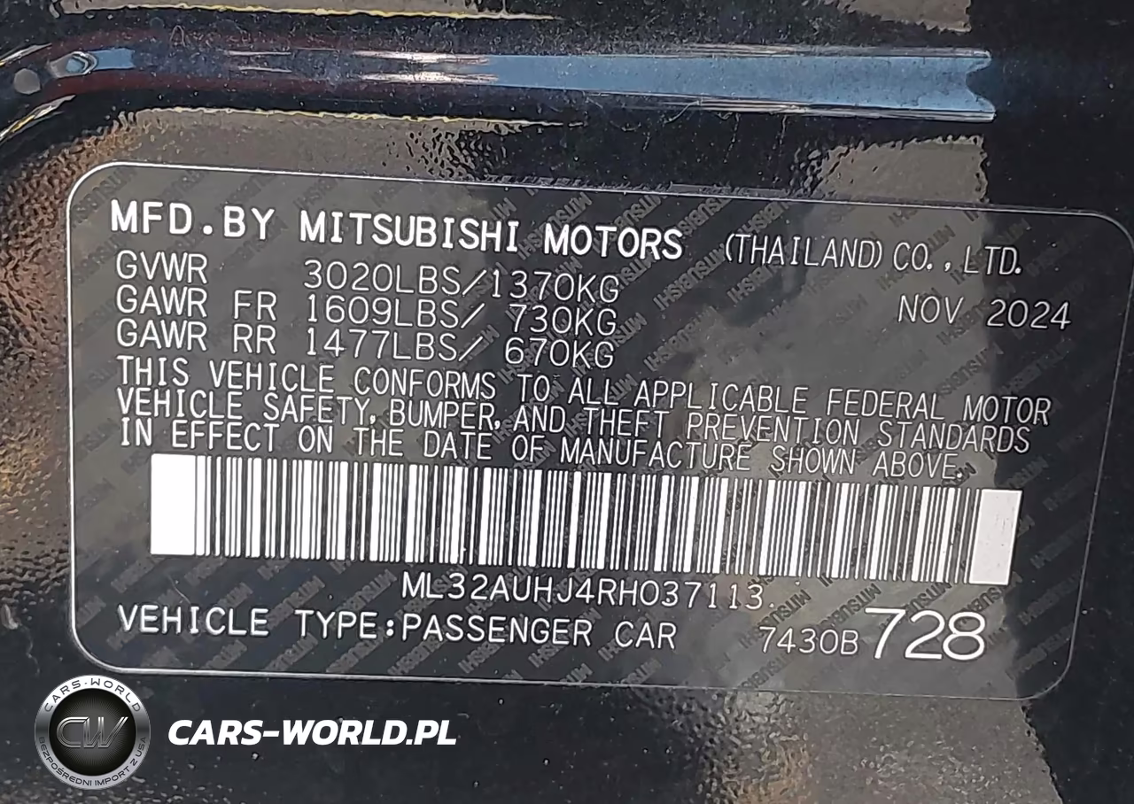 2024 Mitsubishi Mirage Es-Le VIN:ML32AUHJ4RH037113 - 9