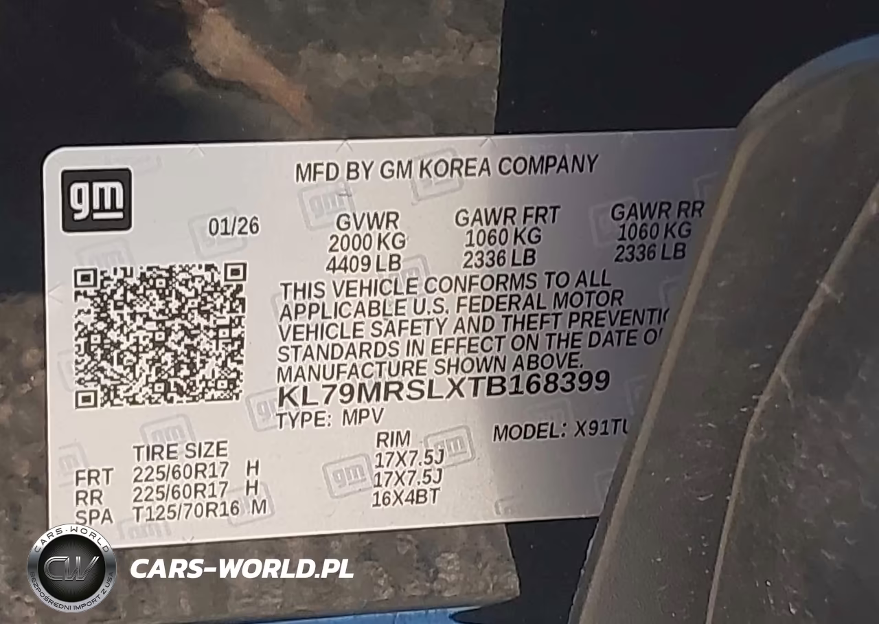 2026 Chevrolet Trailblazer Awd Lt VIN:KL79MRSLXTB168399 - 9