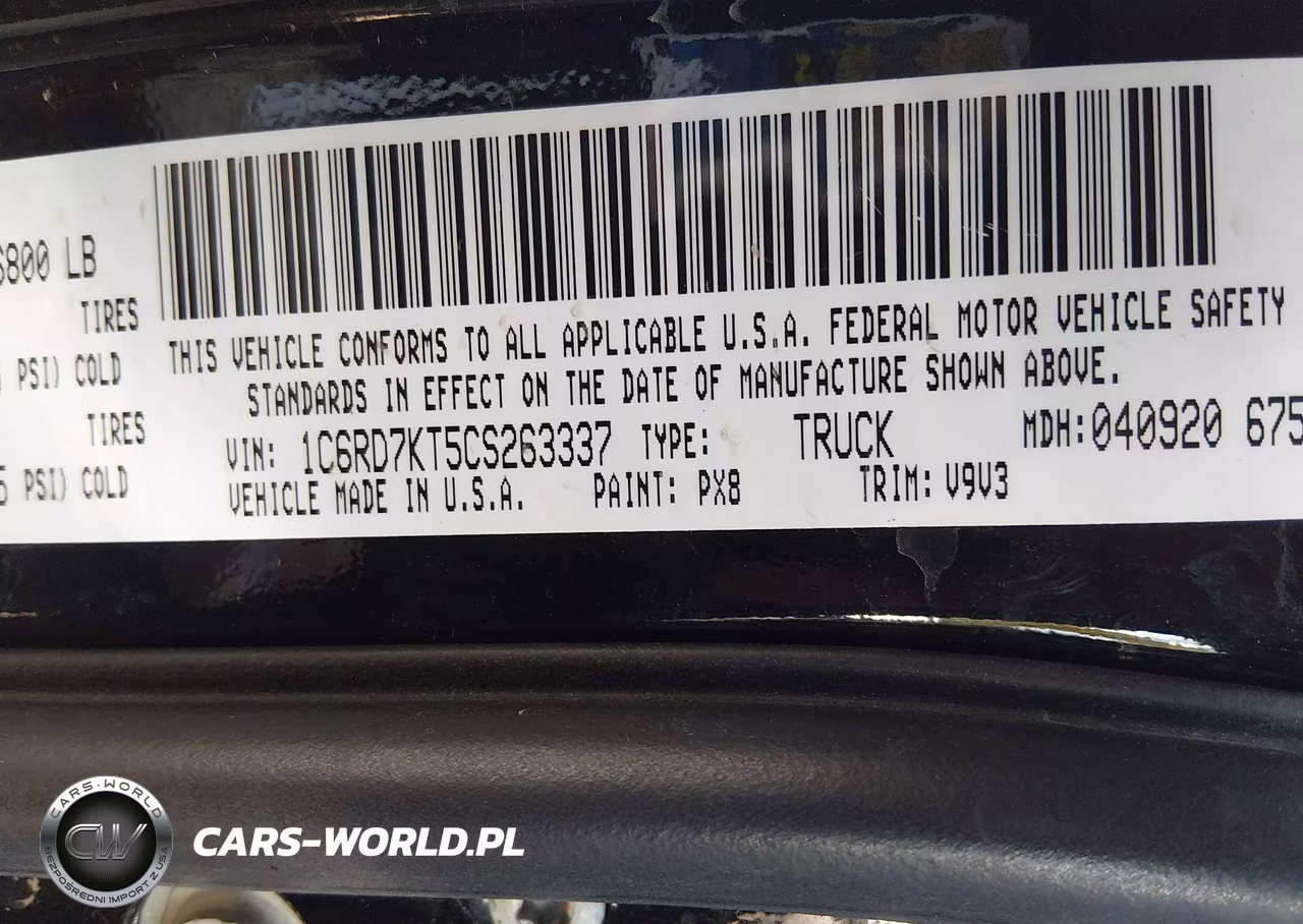 2012 Ram 1500 St VIN:1C6RD7KT5CS263337 - 9