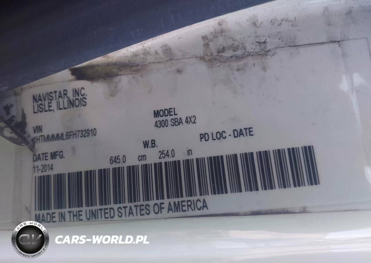 2015 International 4000 4300 VIN:1HTMMMML6FH732910 - 8