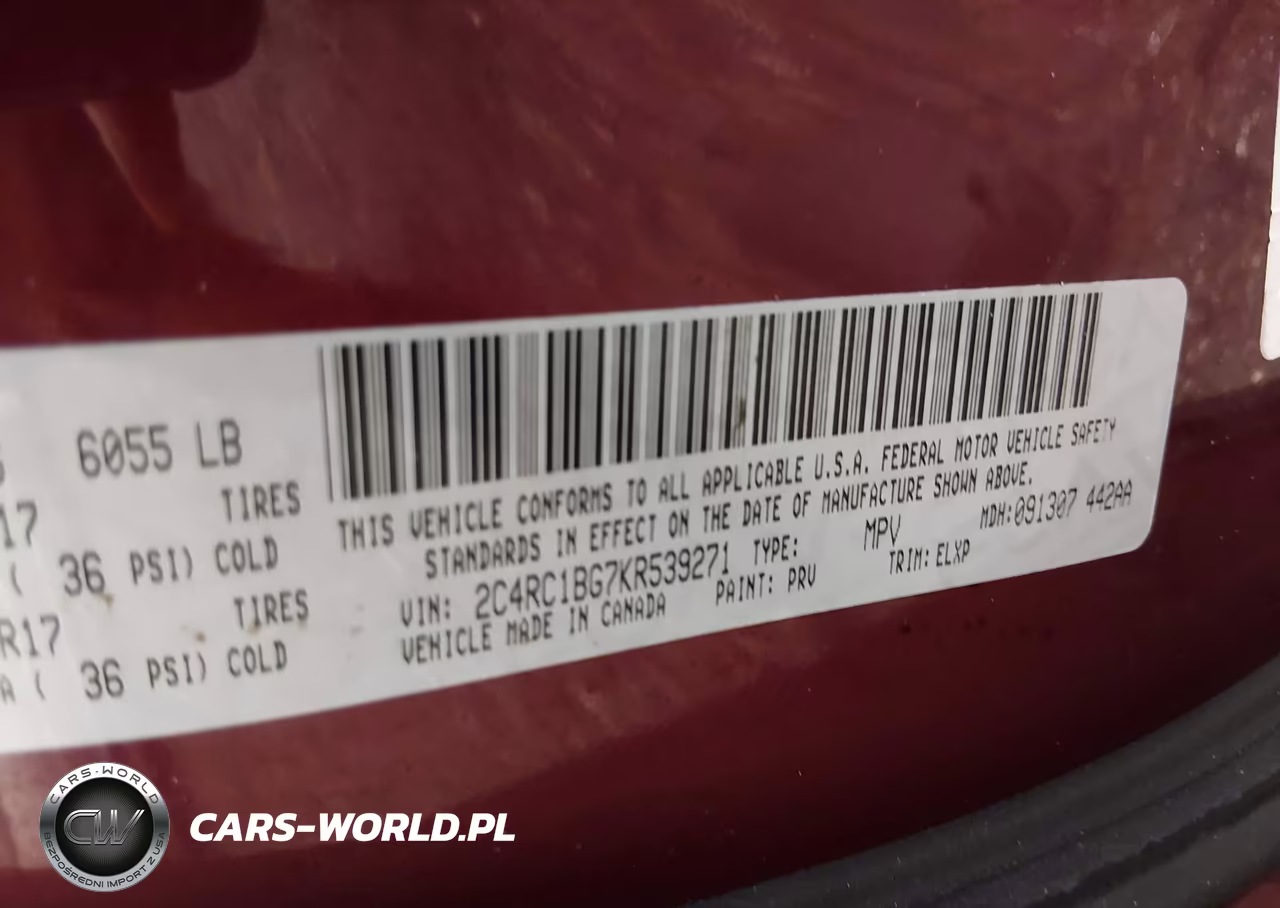 2019 Chrysler Pacifica Touring L VIN:2C4RC1BG7KR539271 - 9