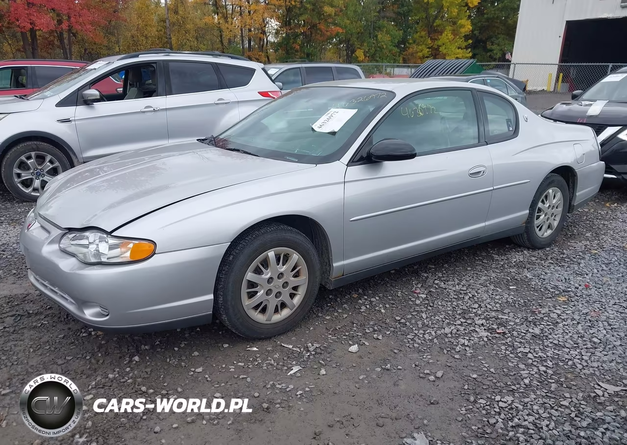 2001 Chevrolet Monte Carlo Ls VIN:2G1WW12E419175522 - 2
