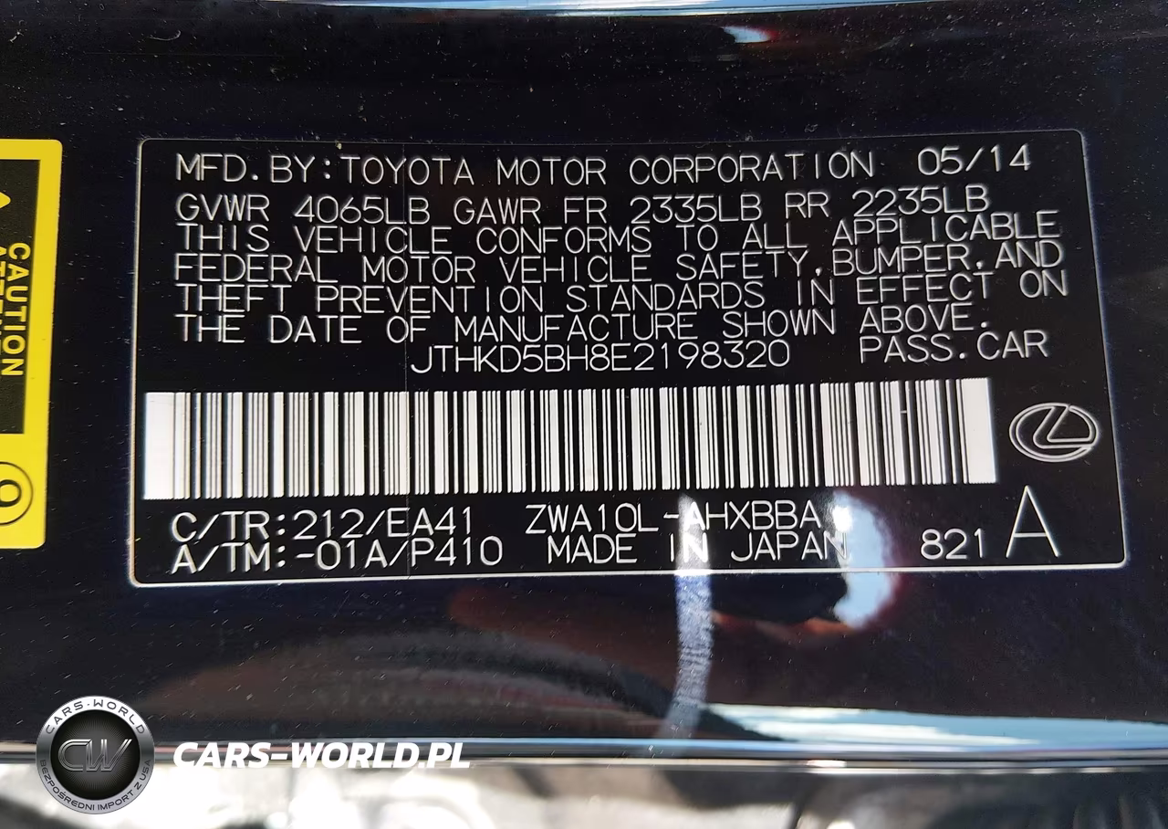 2014 Lexus Ct 200H VIN:JTHKD5BH8E2198320 - 9
