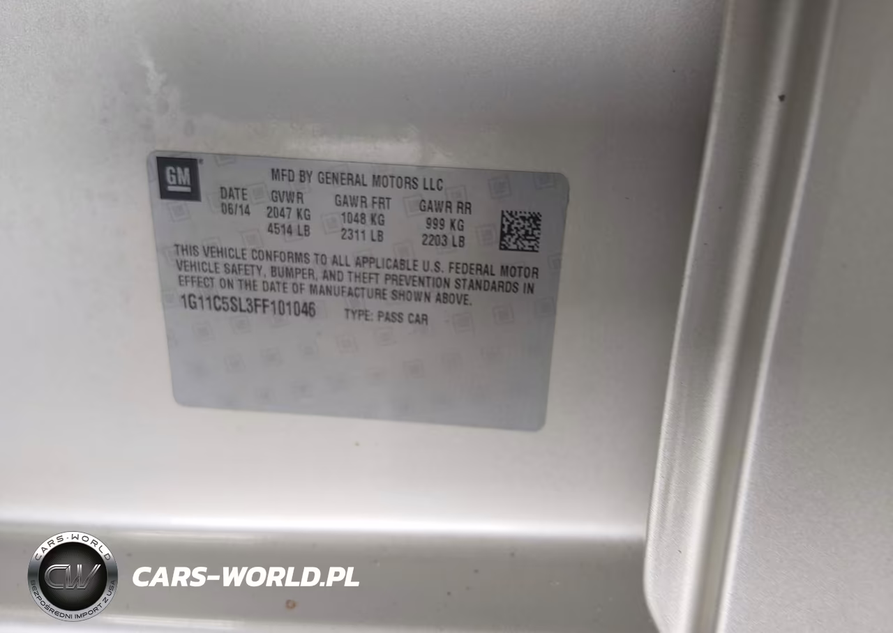 2015 Chevrolet Malibu 1Lt VIN:1G11C5SL3FF101046 - 9