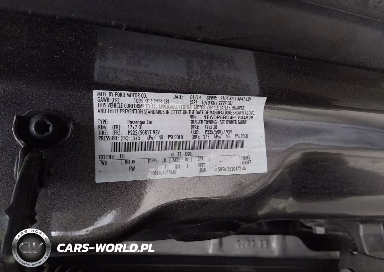 2014 Ford C-Max Hybrid Sel VIN:1FADP5BU4EL504928 - 9