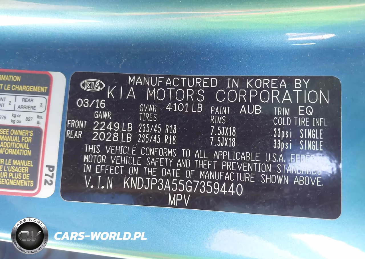 2016 Kia Soul + VIN:KNDJP3A55G7359440 - 9