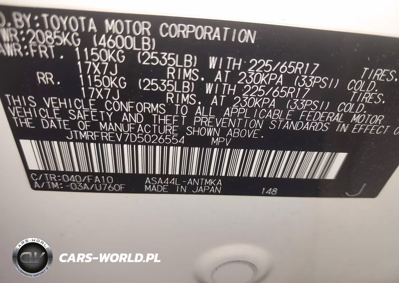 2013 Toyota Rav4 Xle VIN:JTMRFREV7D5026554 - 9
