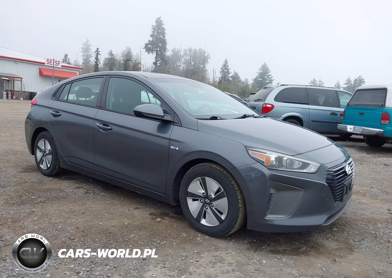 2018 Hyundai Ioniq Hybrid Blue VIN:KMHC65LC9JU076885 - 1