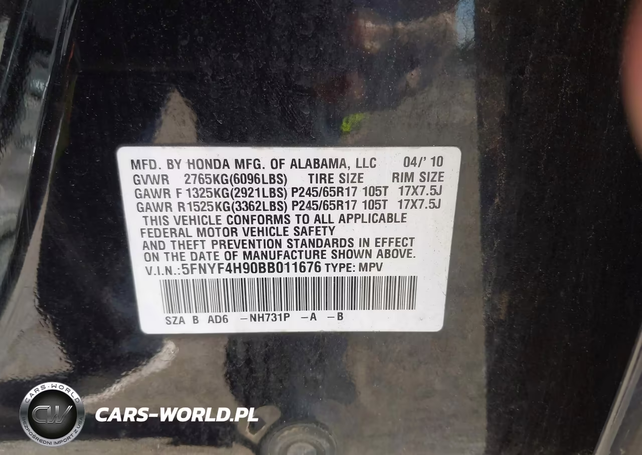2011 Honda Pilot Touring VIN:5FNYF4H90BB011676 - 9