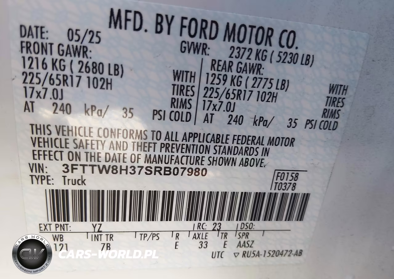 2025 Ford Maverick Xlt VIN:3FTTW8H37SRB07980 - 9