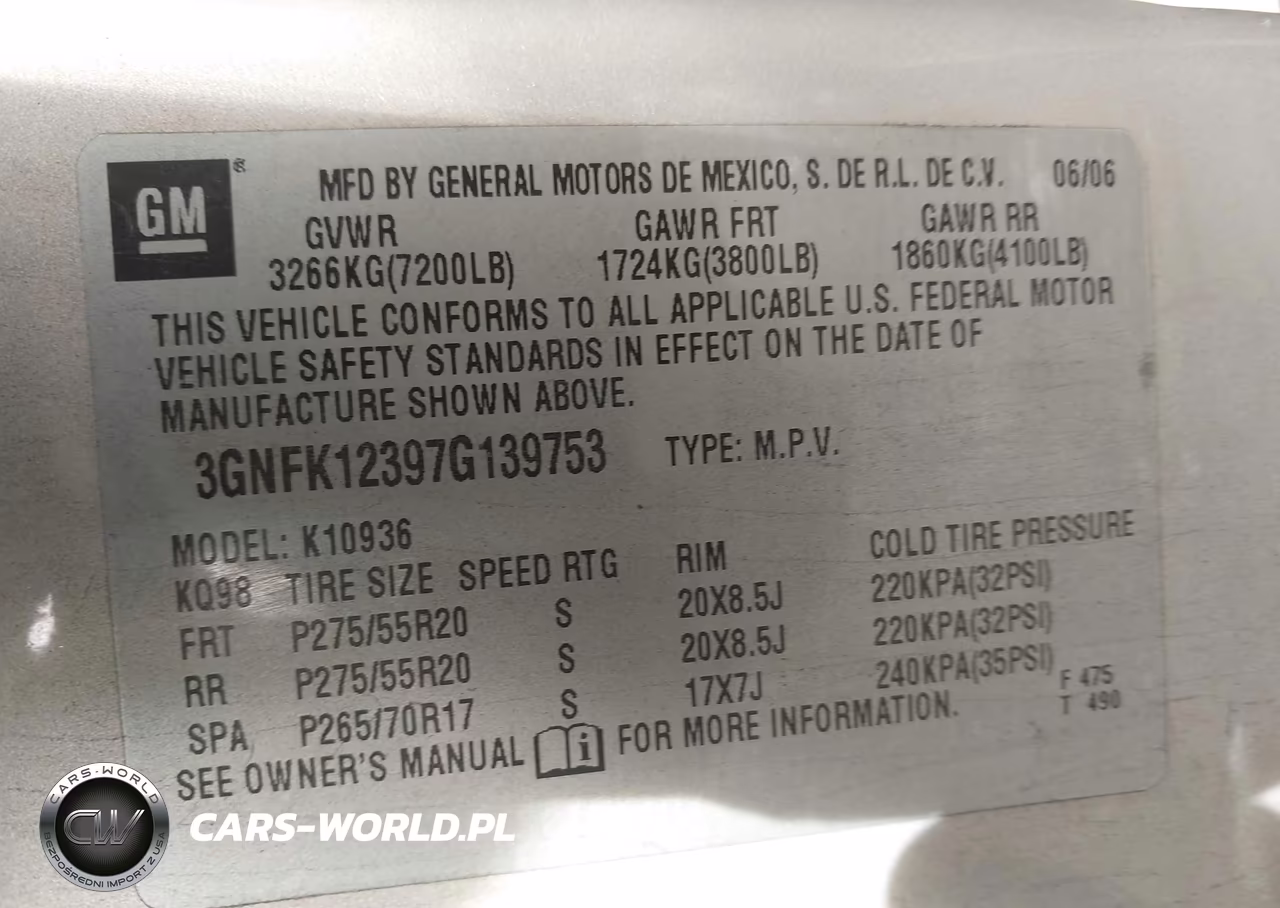 2007 Chevrolet Avalanche 1500 Lt VIN:3GNFK12397G139753 - 9