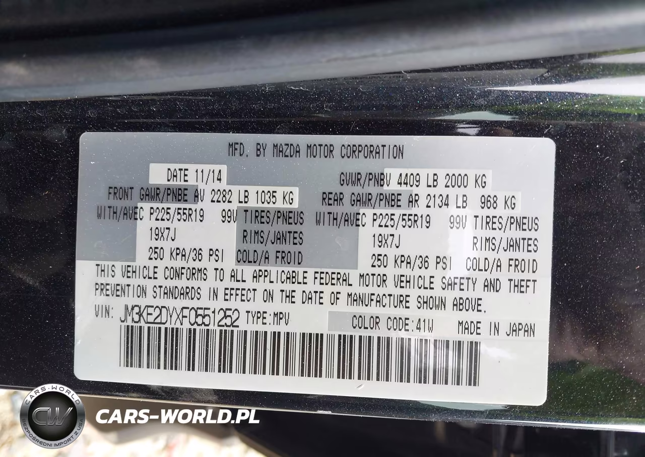 2015 Mazda Cx-5 Grand Touring VIN:JM3KE2DYXF0551252 - 9