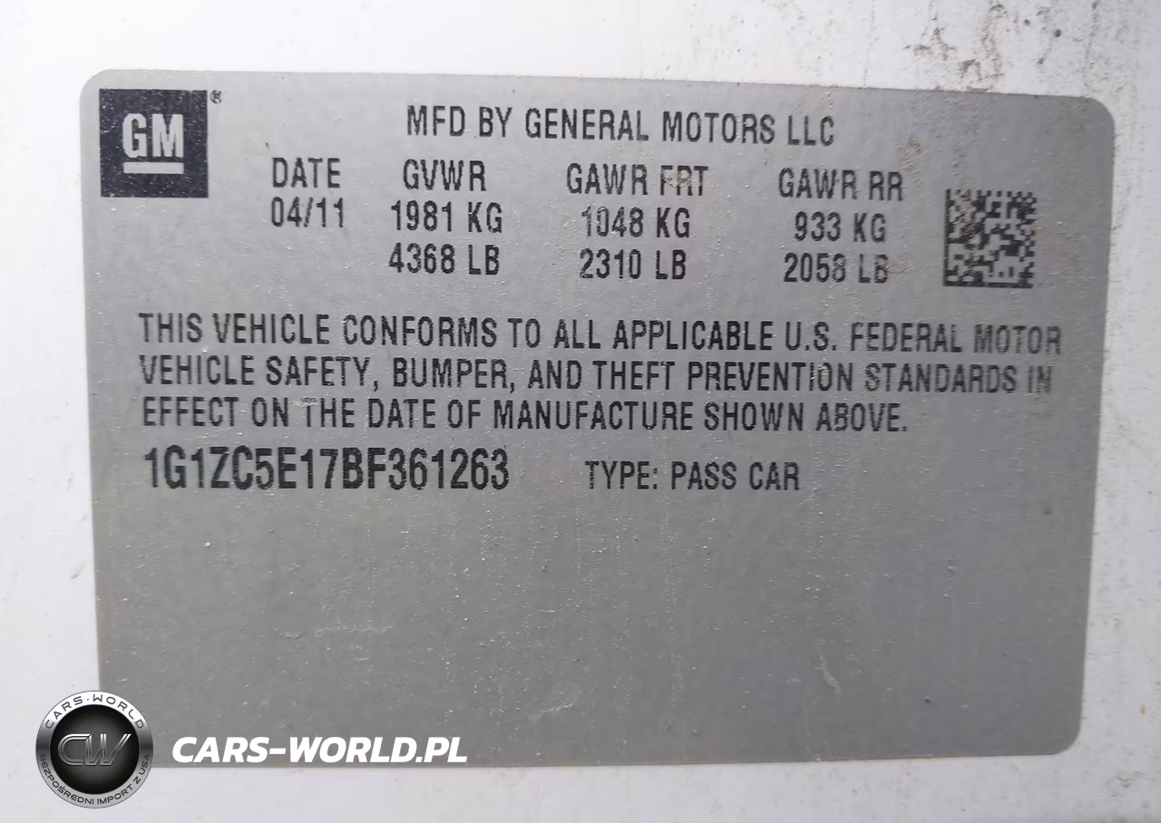 2011 Chevrolet Malibu 1Lt VIN:1G1ZC5E17BF361263 - 9