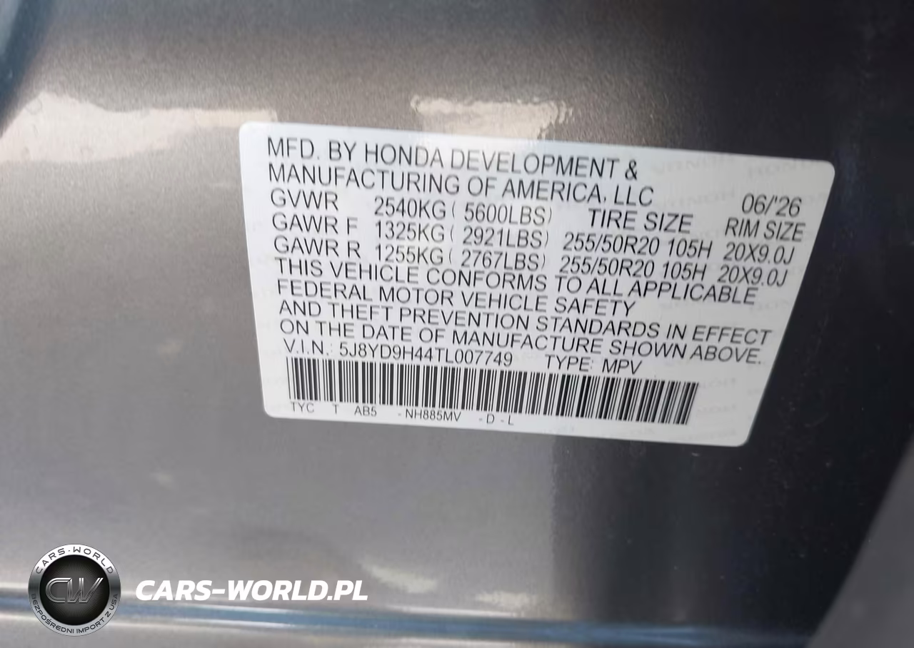 2026 Acura Mdx Technology Package VIN:5J8YD9H44TL007749 - 9