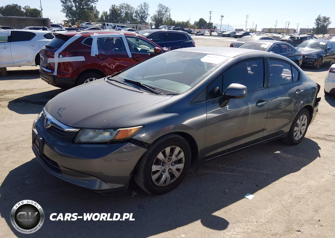 2012 Honda Civic Lx VIN:19XFB2F5XCE301986 - 2