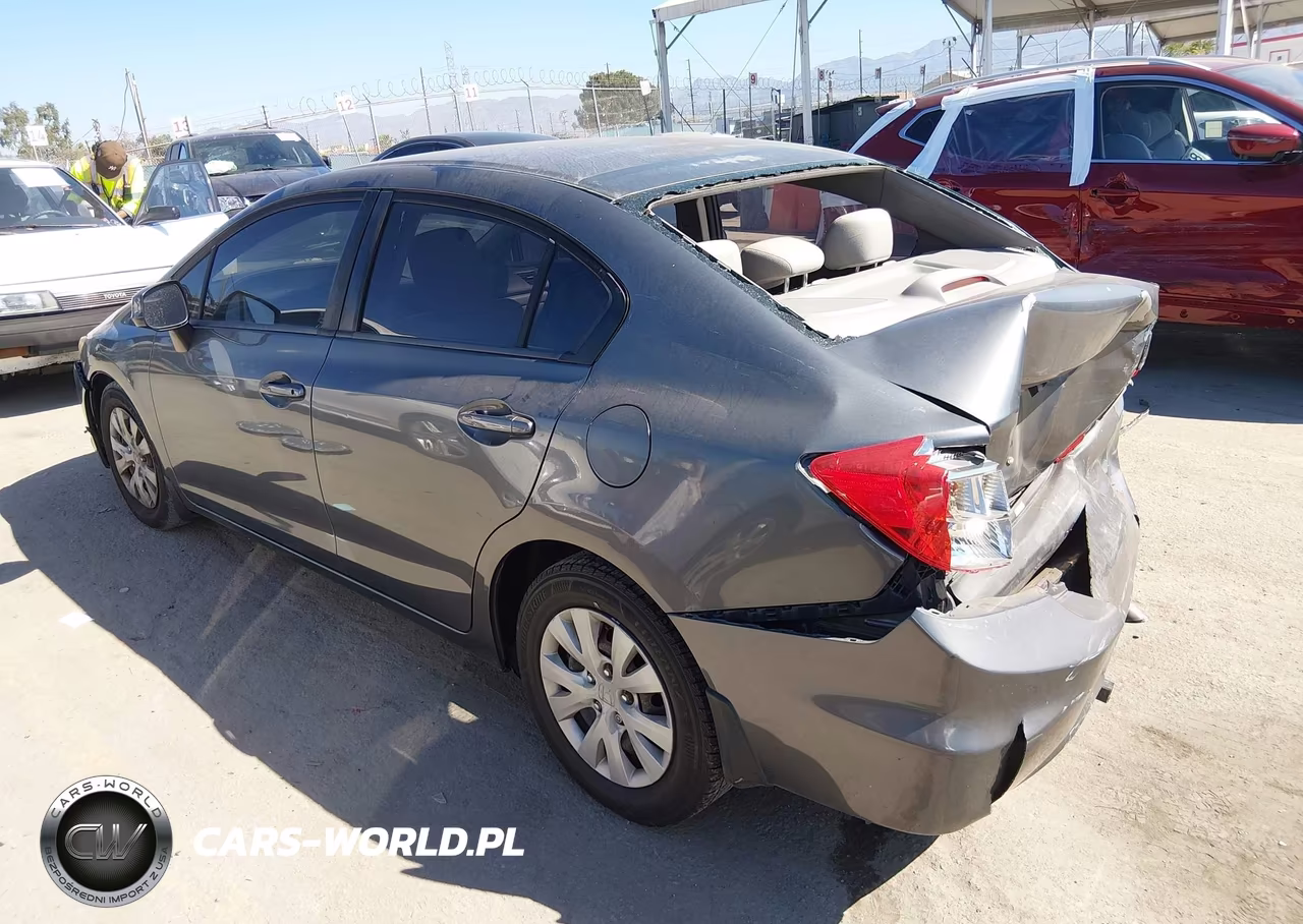 2012 Honda Civic Lx VIN:19XFB2F5XCE301986 - 3