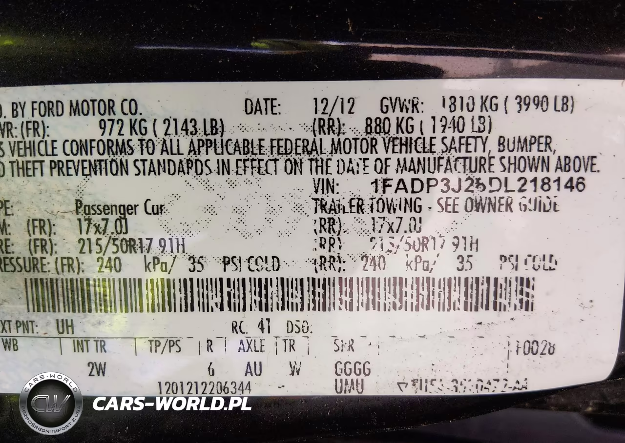 2013 Ford Focus Titanium VIN:1FADP3J28DL218146 - 9