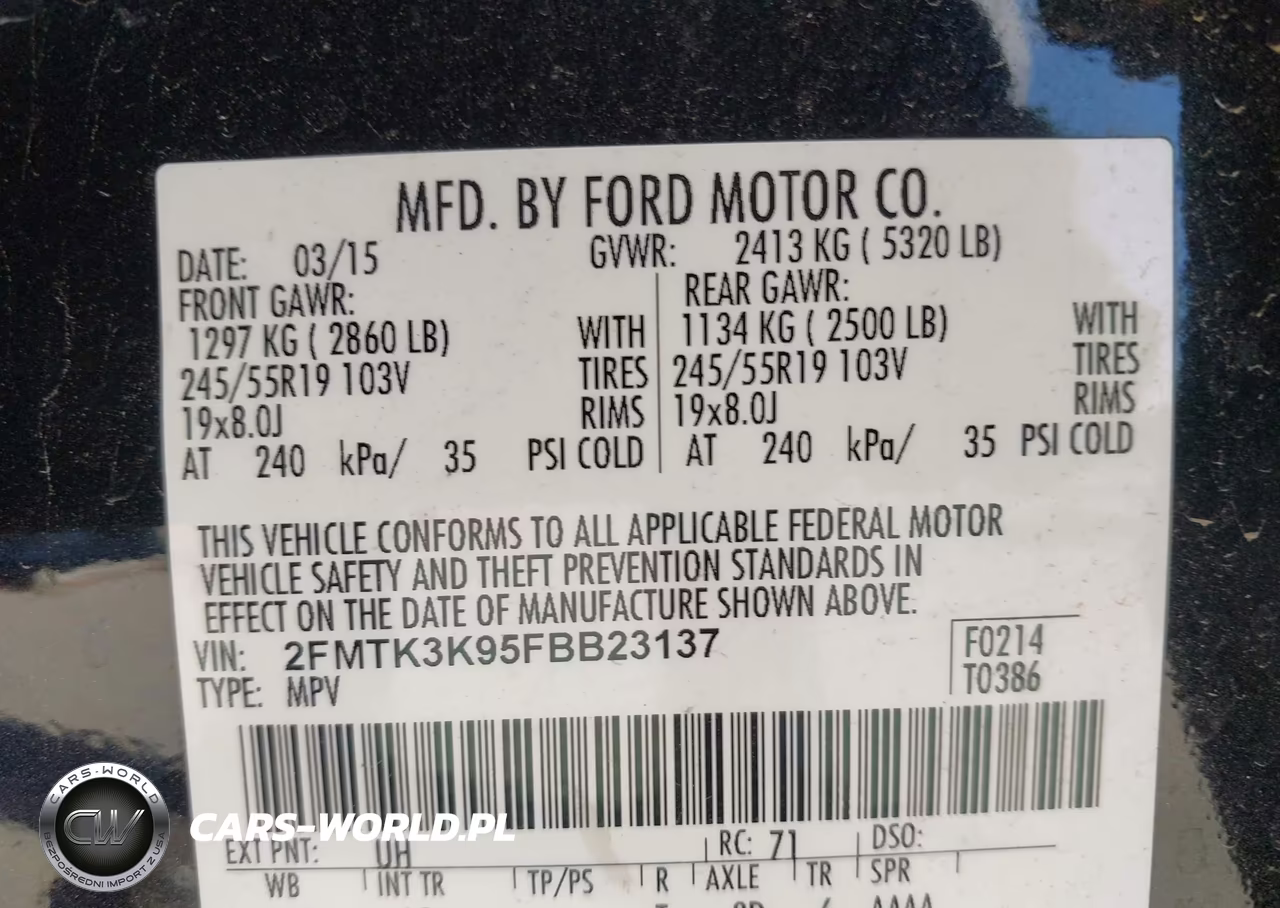 2015 Ford Edge Titanium VIN:2FMTK3K95FBB23137 - 9