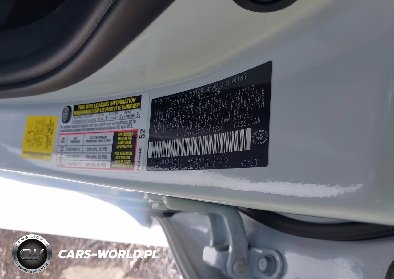 2026 Toyota Camry Se VIN:4T1DAACK7TU701290 - 9