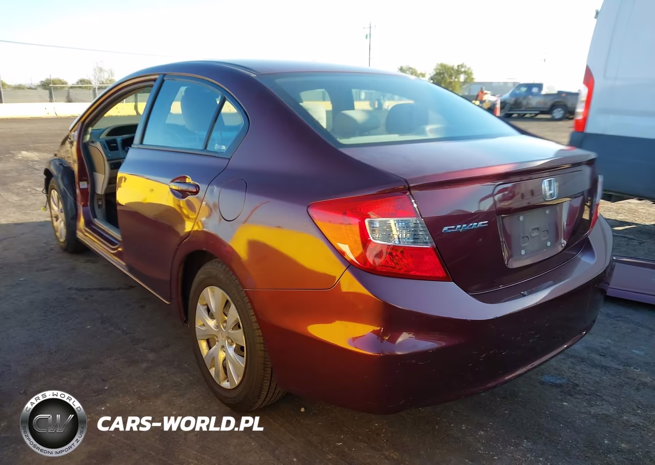 2012 Honda Civic Lx VIN:2HGFB2F52CH552118 - 3