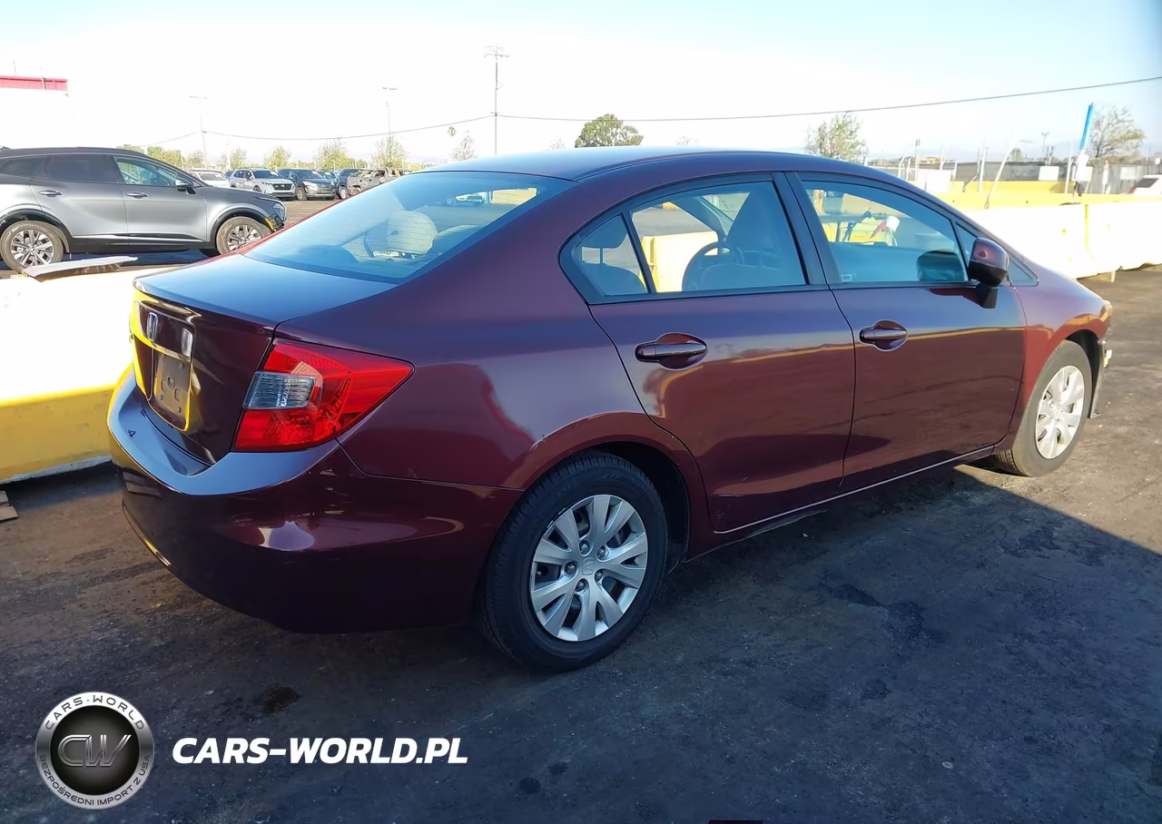 2012 Honda Civic Lx VIN:2HGFB2F52CH552118 - 4