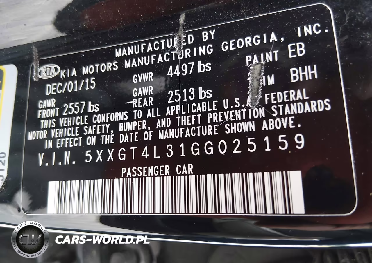 2016 Kia Optima Lx VIN:5XXGT4L31GG025159 - 9