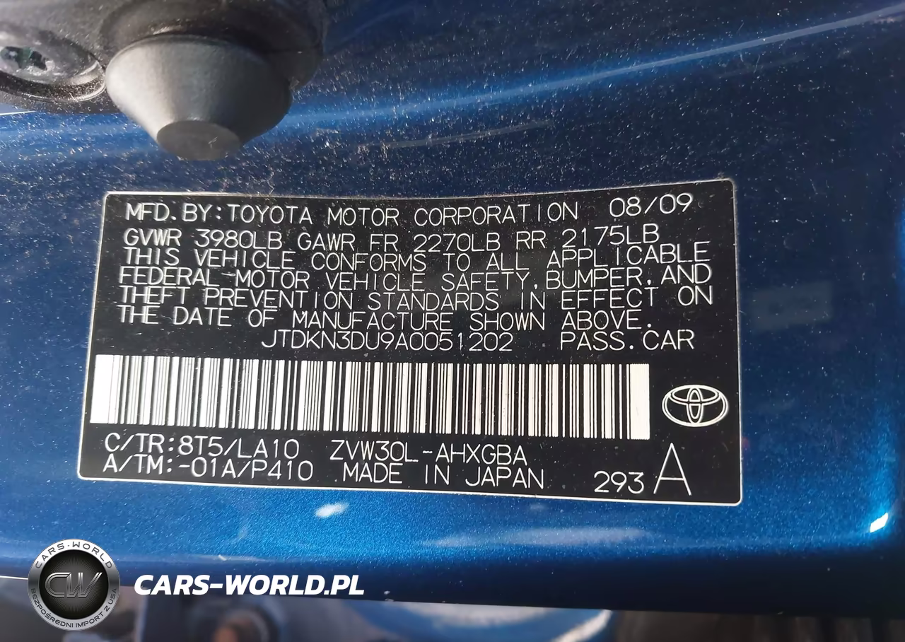 2010 Toyota Prius Iv VIN:JTDKN3DU9A0051202 - 9