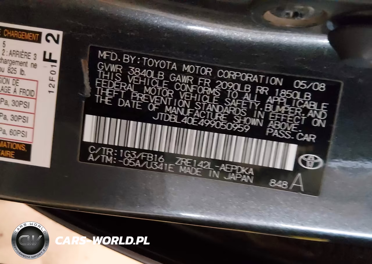 2009 Toyota Corolla Le VIN:JTDBL40E499050959 - 9