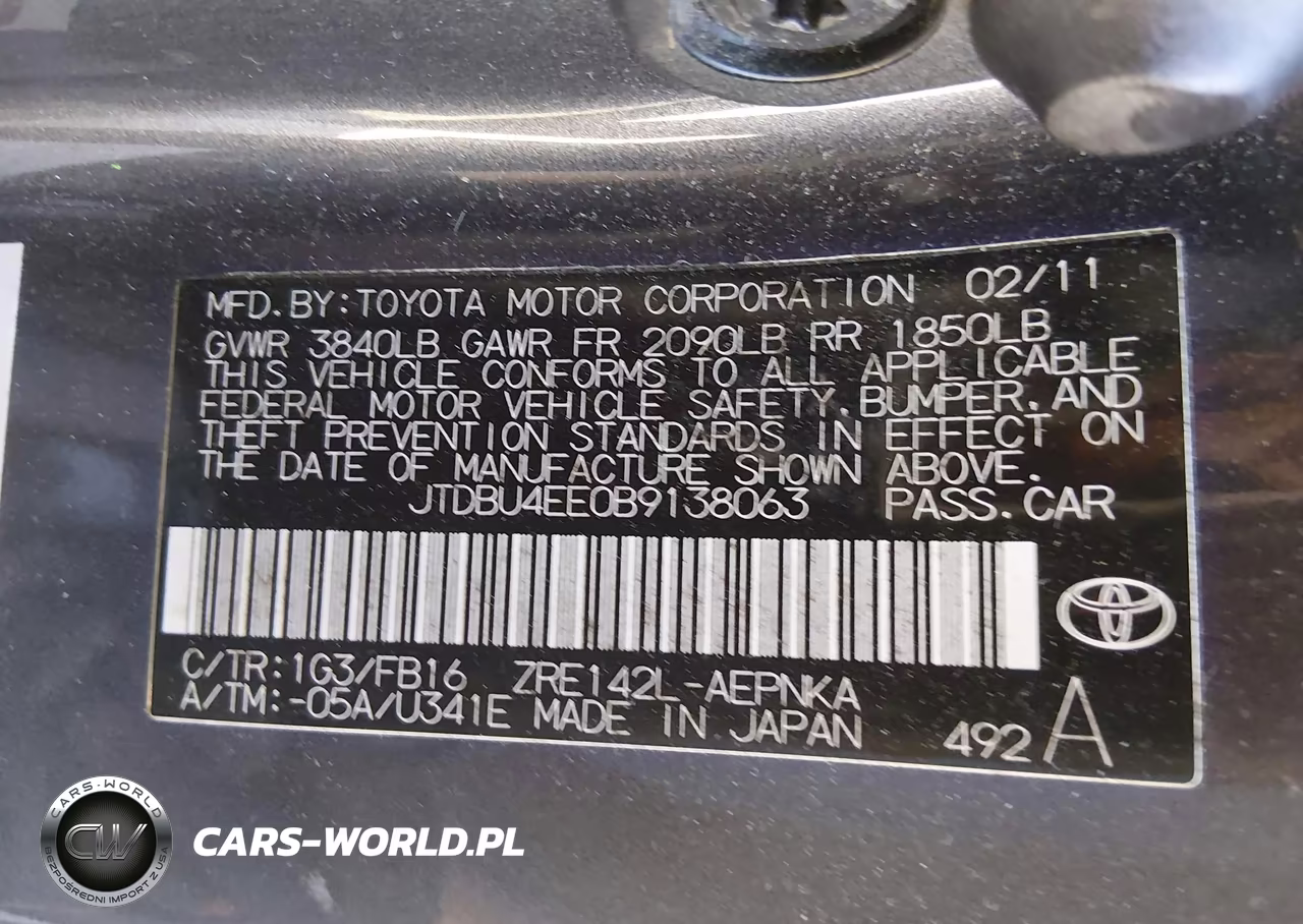 2011 Toyota Corolla Le VIN:JTDBU4EE0B9138063 - 9