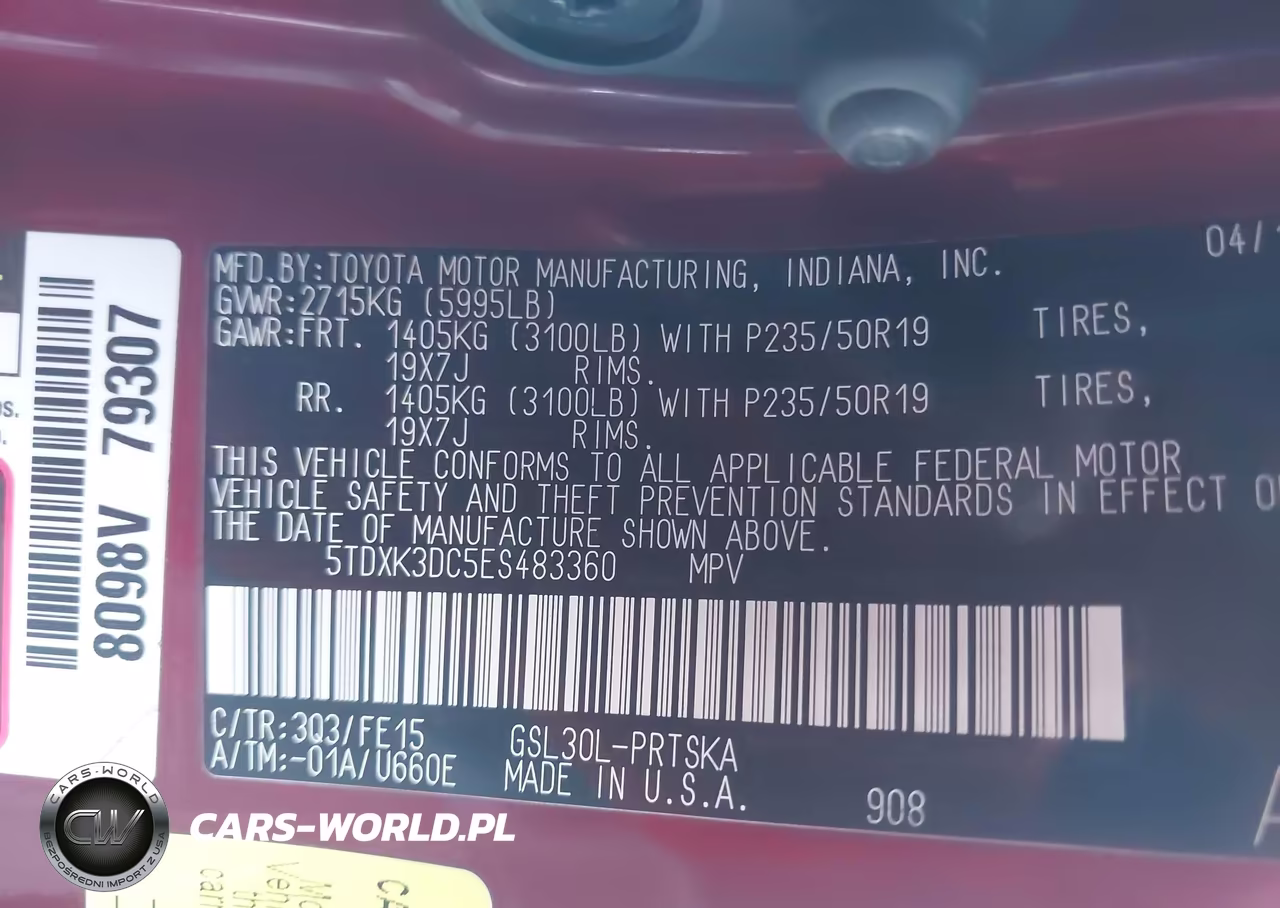 2014 Toyota Sienna Se 8 Passenger VIN:5TDXK3DC5ES483360 - 9