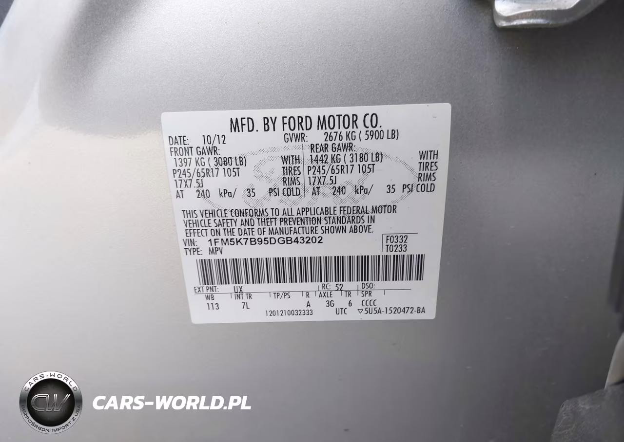 2013 Ford Explorer VIN:1FM5K7B95DGB43202 - 9