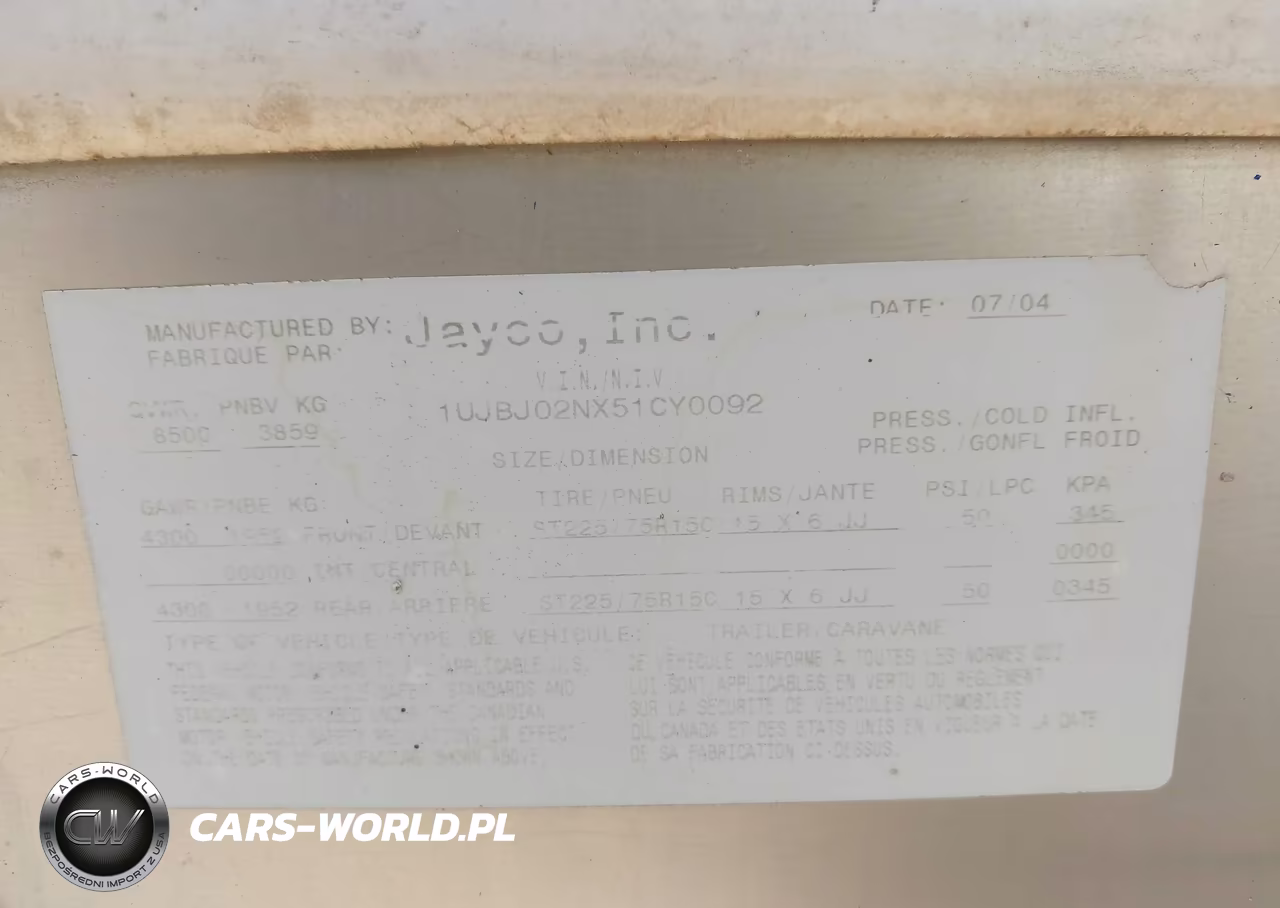 2005 Jayco Eagle 282Fks VIN:1UJB102NX51CY0092 - 9