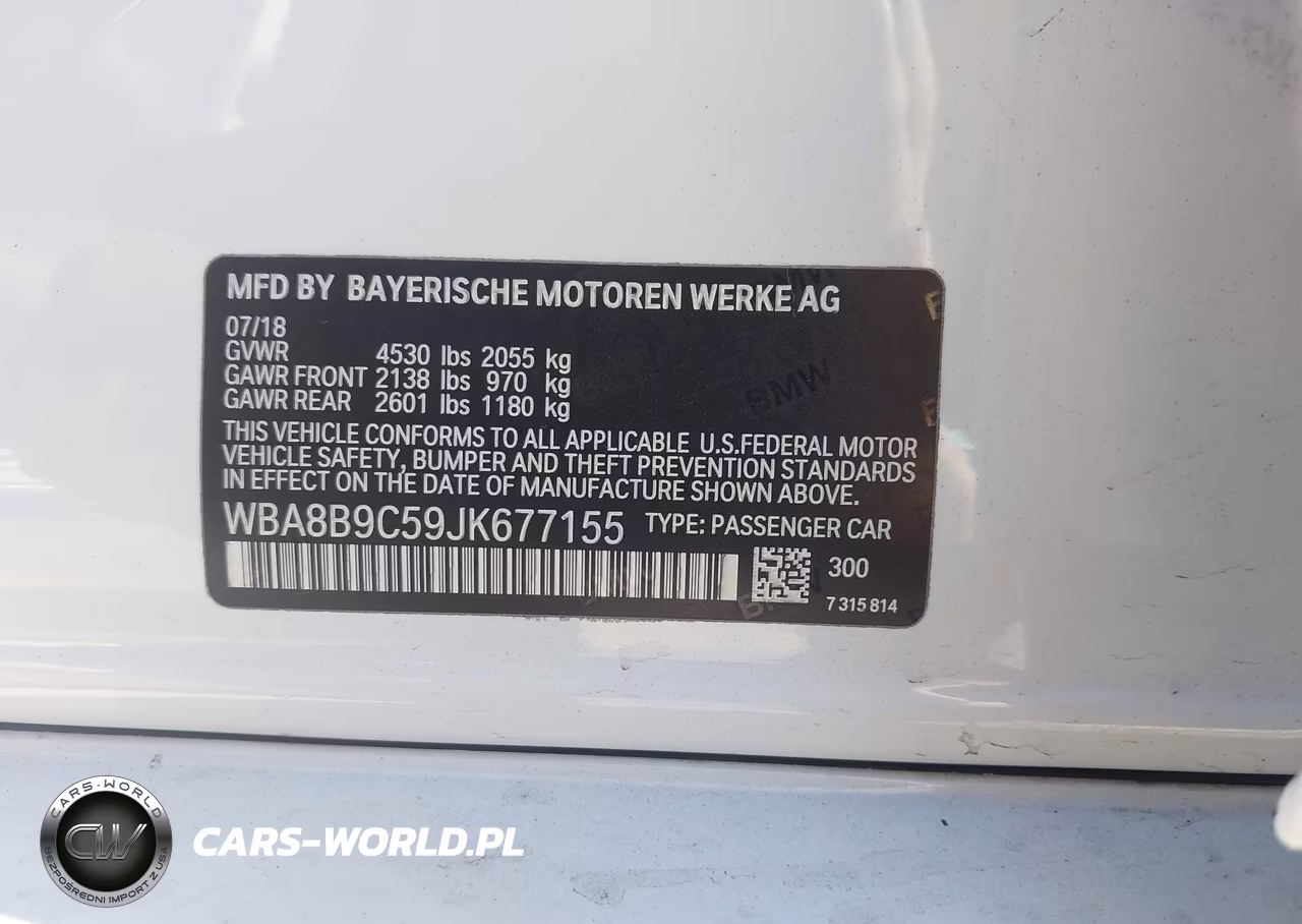 2018 BMW 330I VIN:WBA8B9C59JK677155 - 9