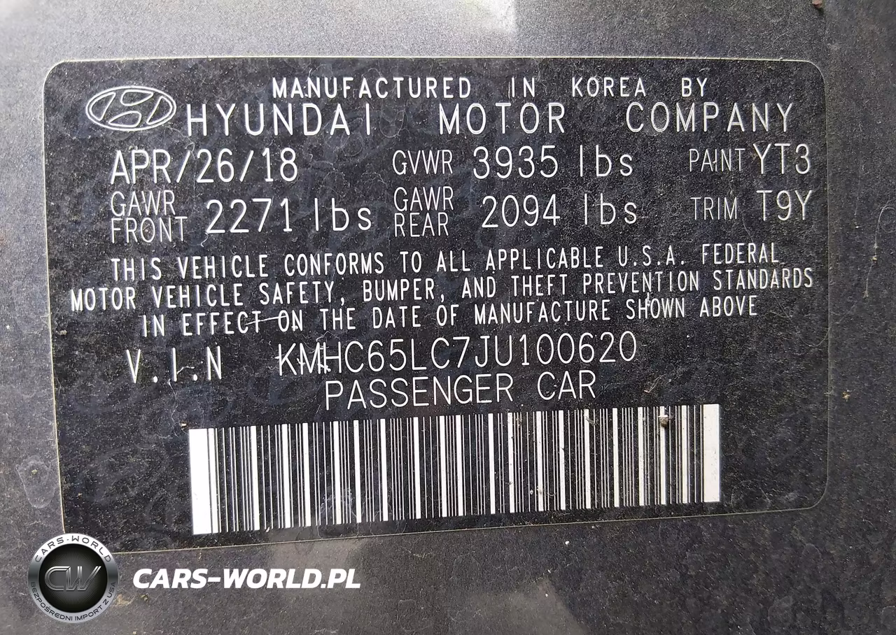 2018 Hyundai Ioniq Hybrid Blue VIN:KMHC65LC7JU100620 - 9