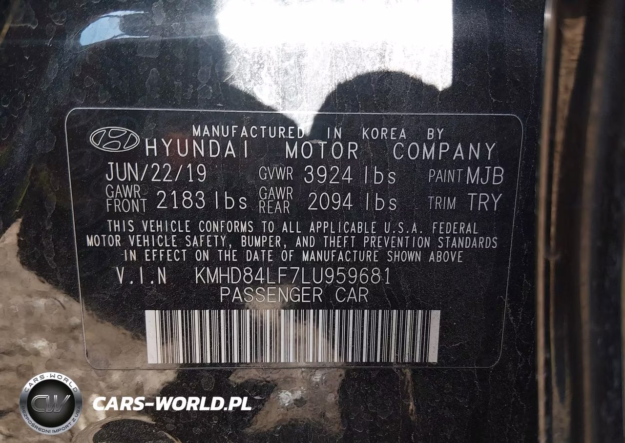 2020 Hyundai Elantra Value Edition VIN:KMHD84LF7LU959681 - 9