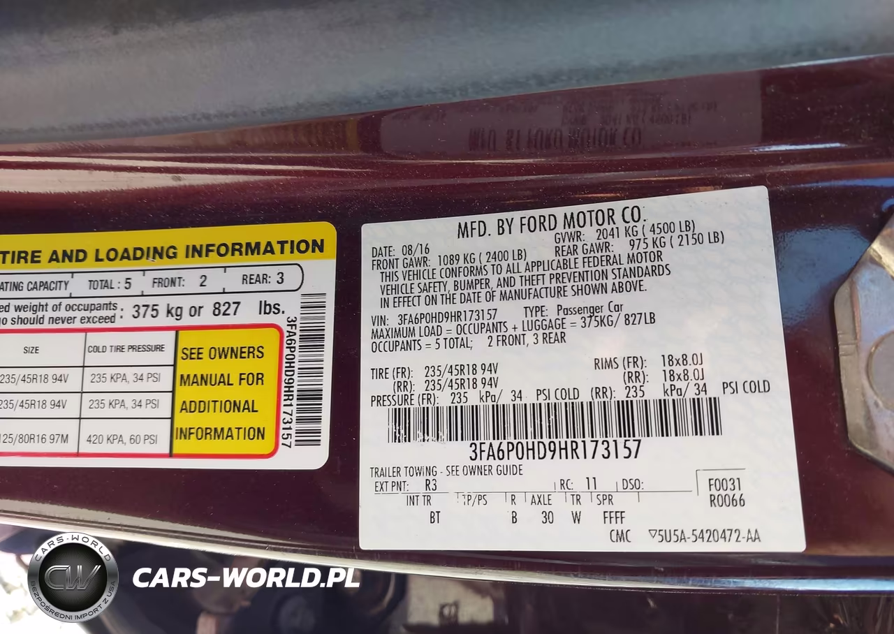 2017 Ford Fusion Se VIN:3FA6P0HD9HR173157 - 9