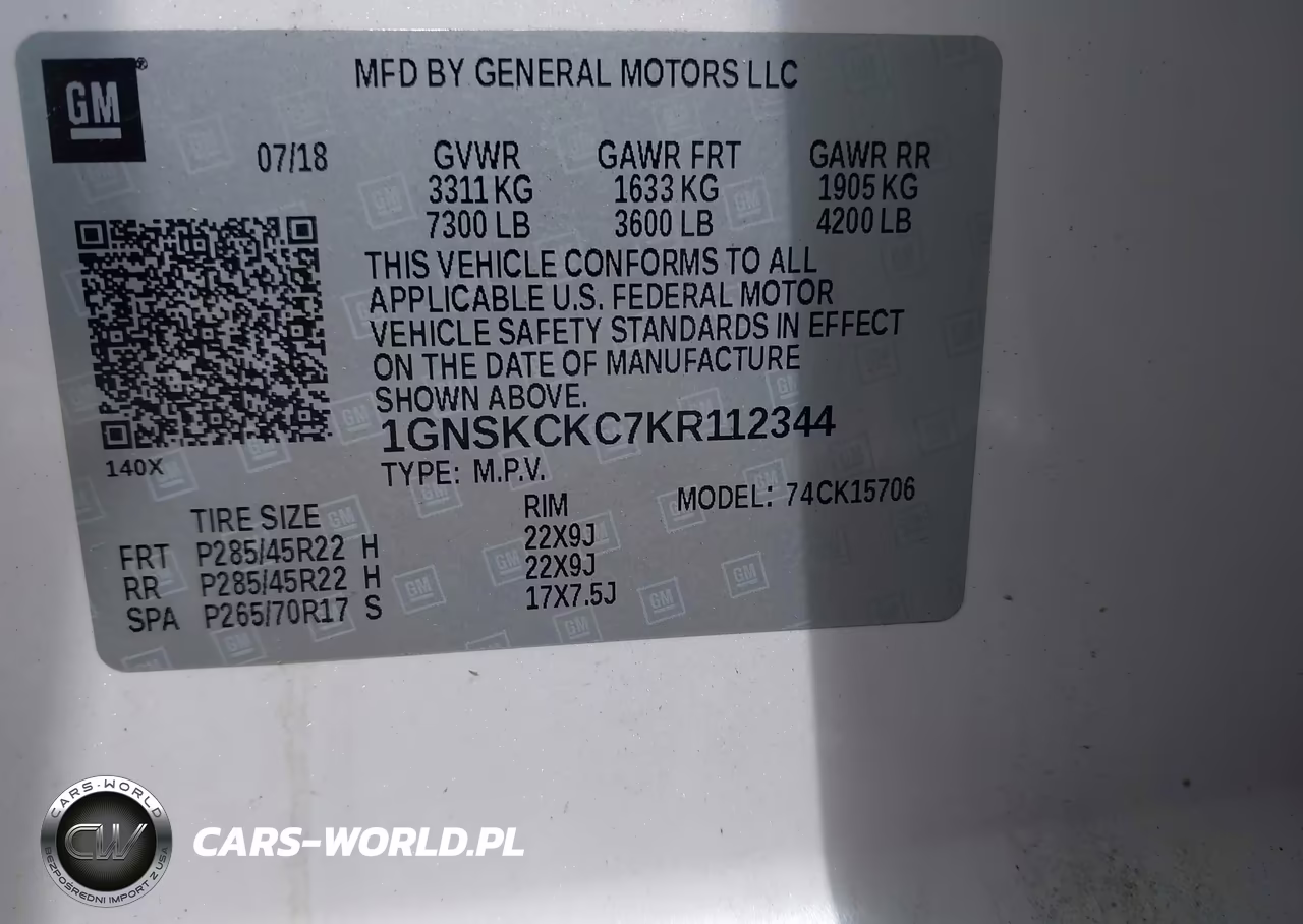 2019 Chevrolet Tahoe Premier VIN:1GNSKCKC7KR112344 - 9