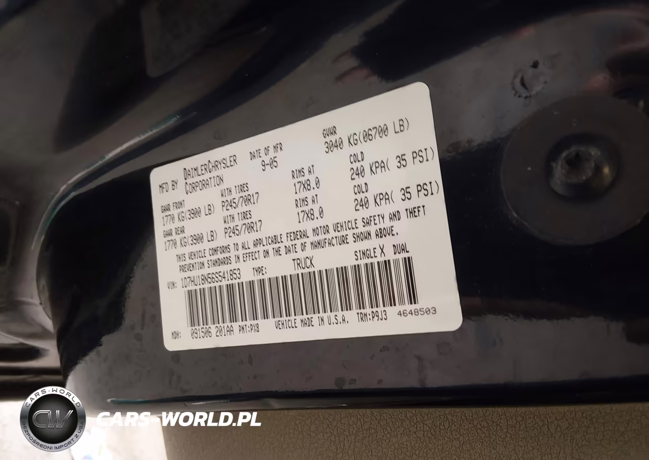 2006 Dodge Ram 1500 St VIN:1D7HU18N56S541853 - 9