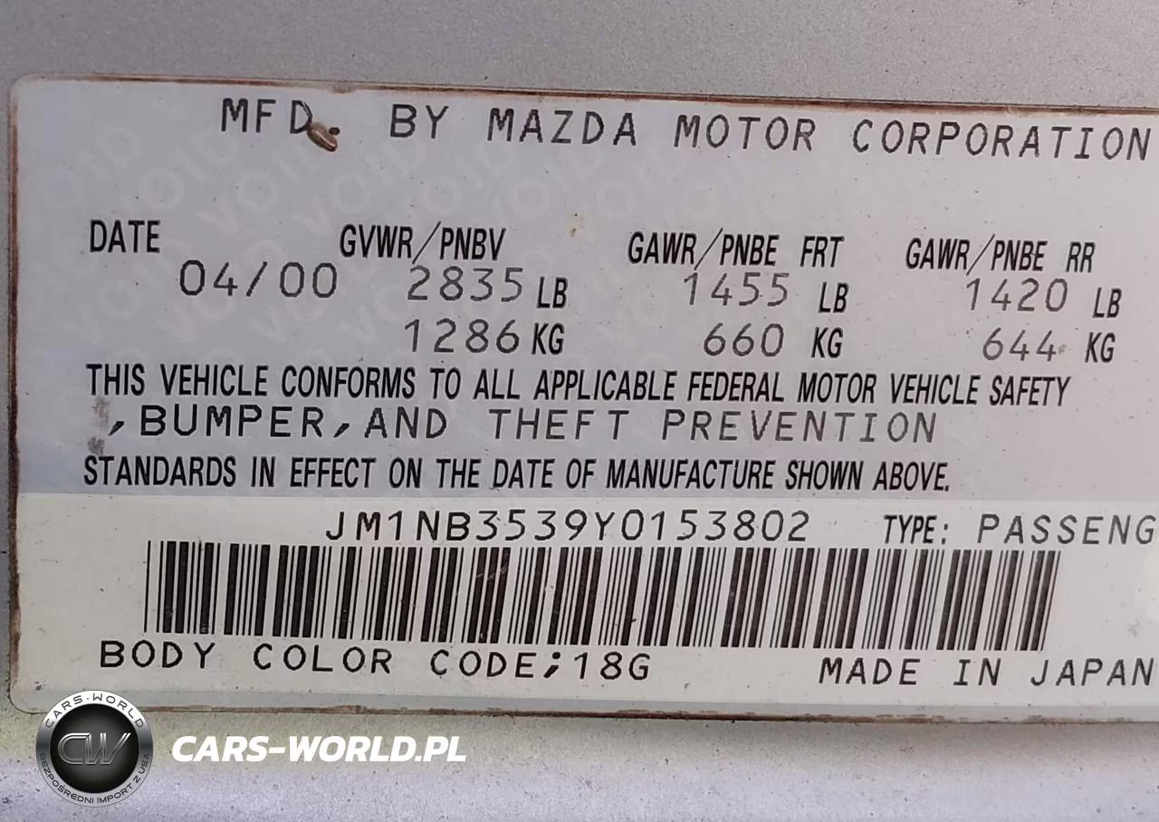 2000 Mazda Mx-5 Miata Ls-Special Edition VIN:JM1NB3539Y0153802 - 9