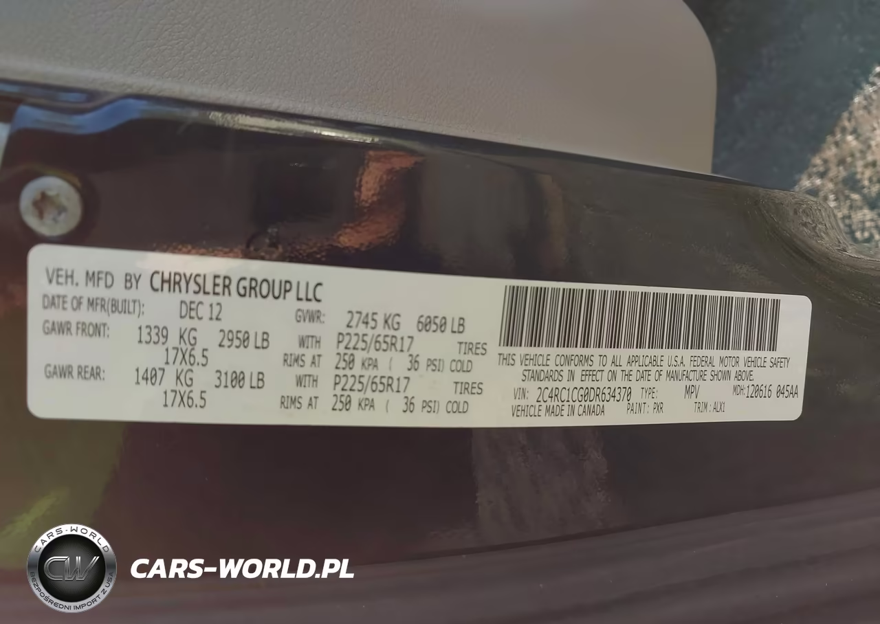2013 Chrysler Town & Country Touring-L VIN:2C4RC1CG0DR634370 - 9
