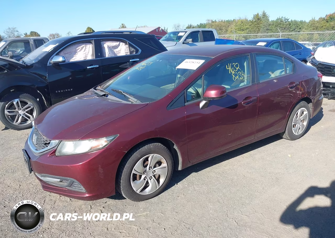 2013 Honda Civic Lx VIN:19XFB2E53DE068780 - 2