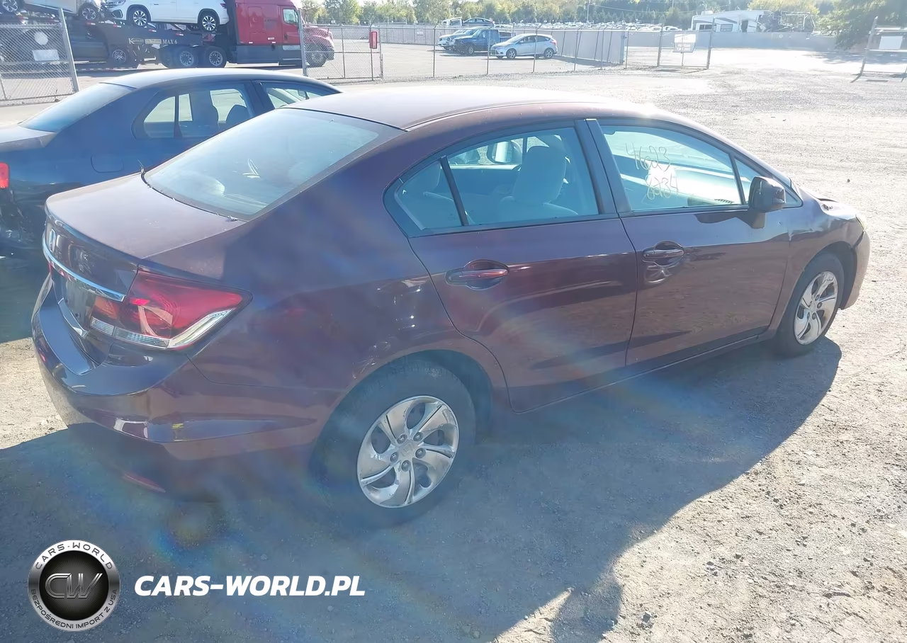 2013 Honda Civic Lx VIN:19XFB2E53DE068780 - 4