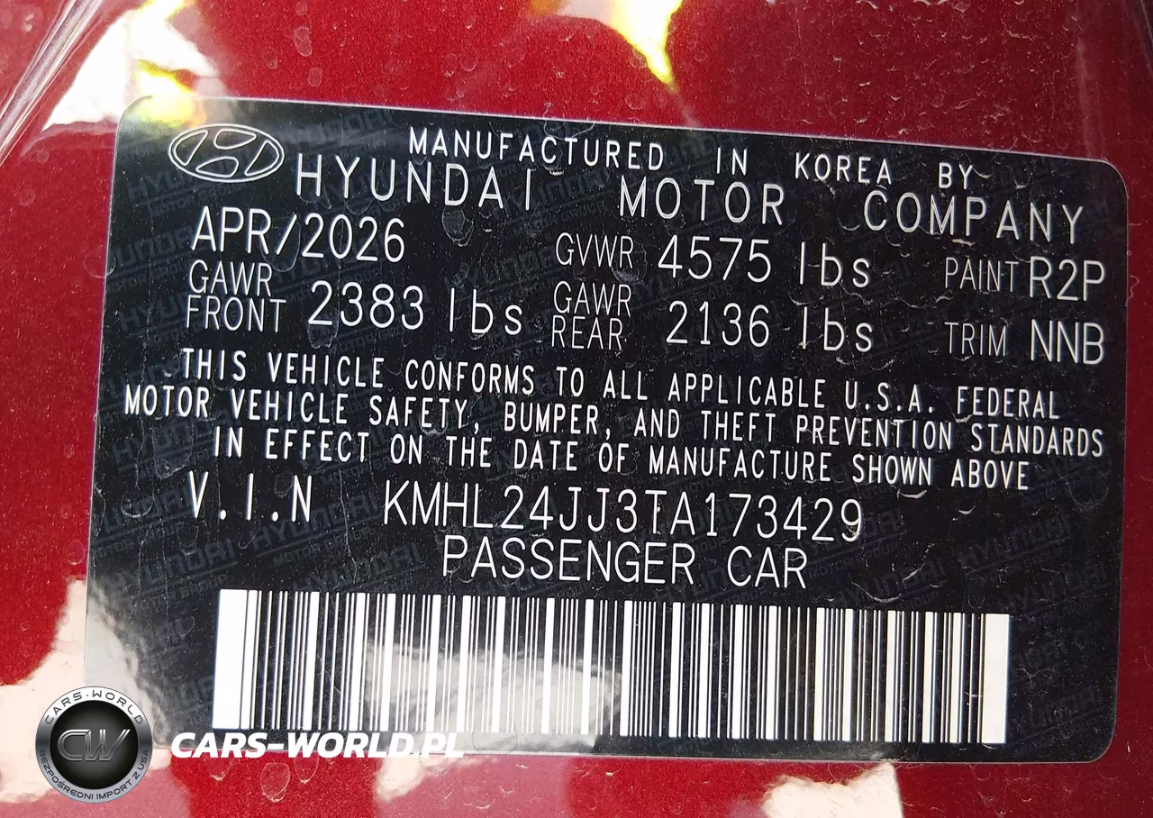 2026 Hyundai Sonata Hybrid Blue VIN:KMHL24JJ3TA173429 - 9