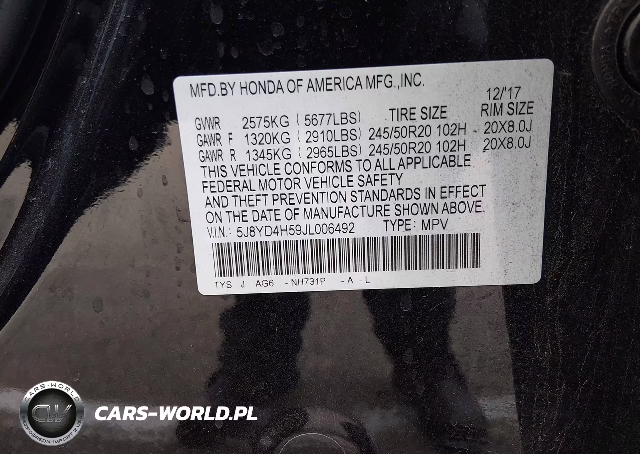2018 Acura Mdx Technology Package Acurawatch Plus Pkg VIN:5J8YD4H59JL006492 - 9