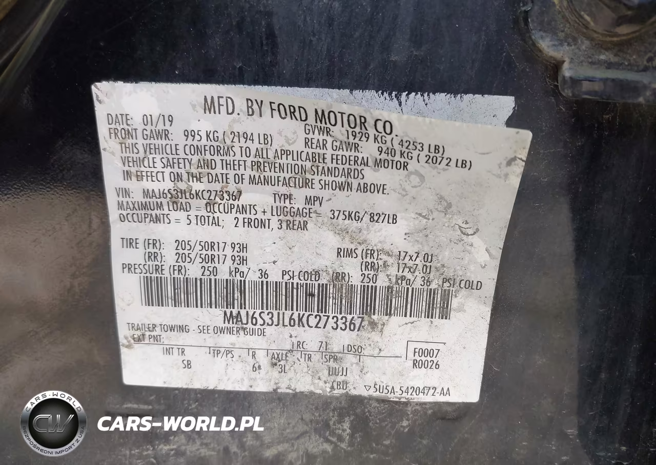 2019 Ford Ecosport Ses VIN:MAJ6S3JL6KC273367 - 9