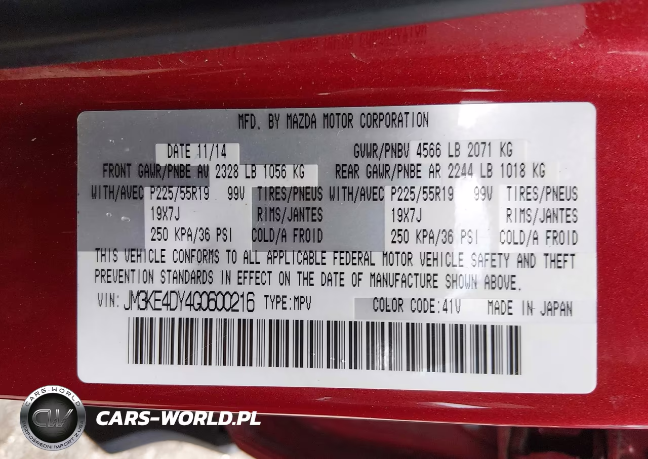 2016 Mazda Cx-5 Grand Touring VIN:JM3KE4DY4G0600216 - 9